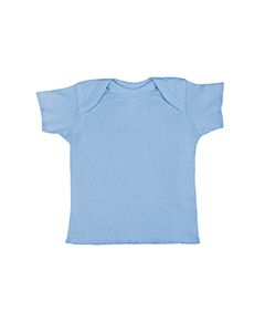Rabbit Skins R3400 - Infant 5 oz. Baby Rib Lap Shoulder T-Shirt Azul Cielo