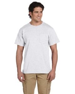 Jerzees 29P - 5.6 oz., 50/50 Heavyweight Blend™ Pocket T-Shirt  Gris mezcla