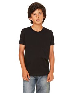 Bella+Canvas 3001Y - Youth Jersey Short-Sleeve T-Shirt Negro