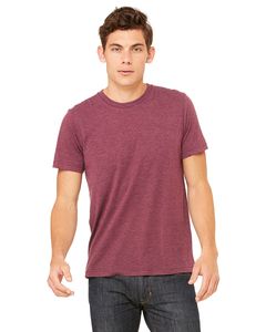 Bella+Canvas 3413C - Unisex Triblend Short-Sleeve T-Shirt Maroon Triblend