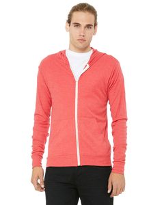 Bella+Canvas 3939 - Unisex Triblend Full-Zip Lightweight Hoodie