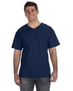 Fruit of the Loom 39VR - 5 oz., 100% Heavy Cotton HD® V-Neck T-Shirt J. Navy