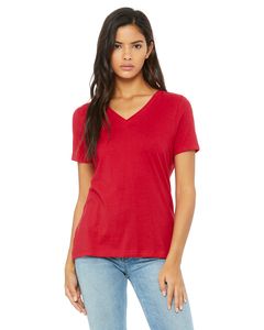 Bella+Canvas 6405 - Missy Jersey Short-Sleeve V-Neck T-Shirt Rojo
