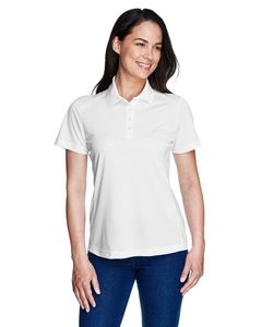 Ash City Extreme 75108 - Shield Ladies’ Snag Protection Solid Polo Blanco