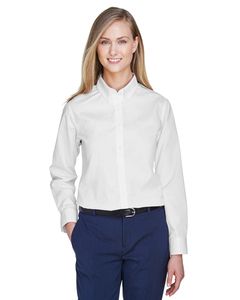 Ash City Core 365 78193 - Operate Core 365™ Ladies' Long Sleeve Twill Shirts Blanco