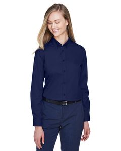 Ash City Core 365 78193 - Operate Core 365™ Ladies' Long Sleeve Twill Shirts Clásico Armada