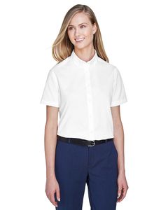 Ash City Core 365 78194 - Optimum Core 365™ Ladies' Short Sleeve Twill Shirts Blanco