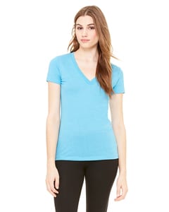 Bella+Canvas 8435 - Ladies Triblend Short-Sleeve Deep V-Neck T-Shirt