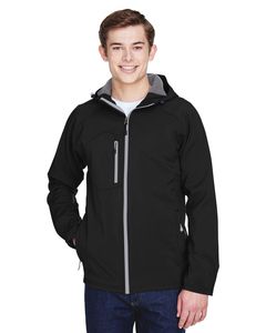 Ash City North End 88166 - Prospect Men's Soft Shell Jacket With Hood Negro