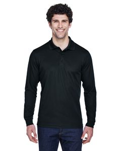 Ash City Core 365 88192 - Pinnacle Core 365™ Men's Performance Long Sleeve Pique Polos Negro