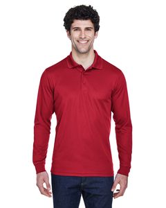 Ash City Core 365 88192 - Pinnacle Core 365™ Men's Performance Long Sleeve Pique Polos Classic Red