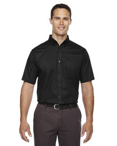 Ash City Core 365 88194T - Optimum Core 365™ Men's Short Sleeve Twill Shirts Negro