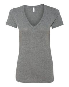 Bella B6035 - Sheer Rib Longer T-shirt for Women Gris Pizarra