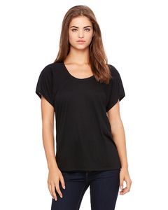 Bella+Canvas B8801 - Ladies Flowy Raglan T-Shirt Negro