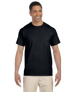 Gildan G230 - Ultra Cotton® 6 oz. Pocket T-Shirt (2300) Negro