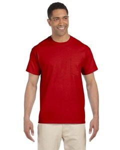 Gildan G230 - Ultra Cotton® 6 oz. Pocket T-Shirt (2300) Rojo