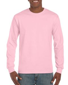 Gildan G240 - Ultra Cotton® 6 oz. Long-Sleeve T-Shirt (2400) Luz de color rosa
