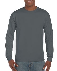 Gildan G240 - Ultra Cotton® 6 oz. Long-Sleeve T-Shirt (2400) Charcoal