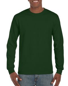 Gildan G240 - Ultra Cotton® 6 oz. Long-Sleeve T-Shirt (2400) Verde Oscuro