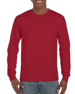Gildan G240 - Ultra Cotton® 6 oz. Long-Sleeve T-Shirt (2400) Cardenal rojo