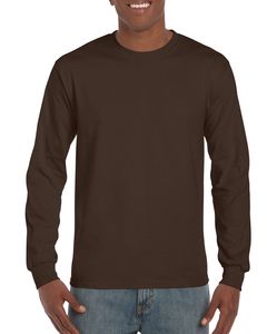 Gildan G240 - Ultra Cotton® 6 oz. Long-Sleeve T-Shirt (2400) Chocolate Negro