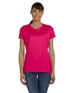 Fruit of the Loom L3930R - Ladies 5 oz., 100% Heavy Cotton HD® T-Shirt Cyber Pink