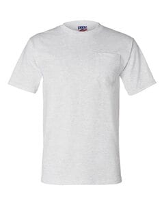 Bayside 3015 - Union-Made Short Sleeve T-Shirt with a Pocket Gris mezcla