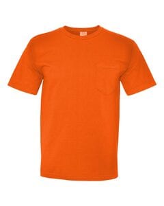 Bayside 5070 - USA-Made Short Sleeve T-Shirt With a Pocket Bright Orange
