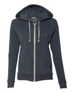 Alternative 9573 - Ladies' Eco-Fleece Adrian Full-Zip Hooded Sweatshirt Eco True Navy
