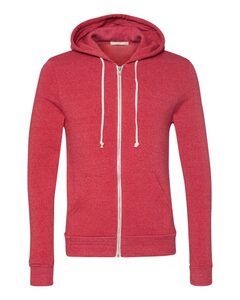 Alternative 9590 - Rocky Eco-Fleece Hooded Full-Zip Sweatshirt Eco True Red