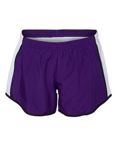Augusta Sportswear 1265 - Ladies Pulse Short Purple/ White/ Black