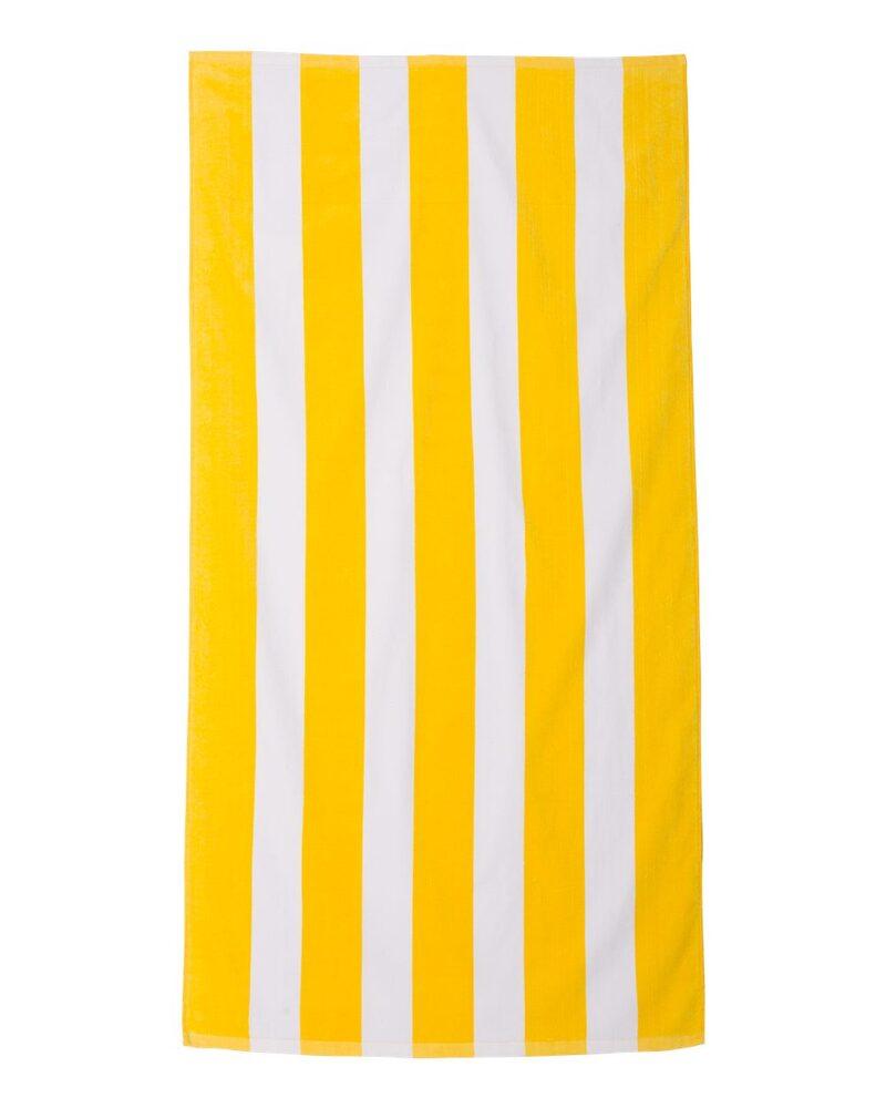 Carmel Towel Company C3060S - Cabana Stripe Velour Beach Towel
