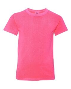 Comfort Colors 9018 - Remera teñida para jóvenes  Rosa Fluor