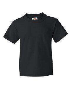 Fruit of the Loom 3930BR - Youth Heavy Cotton HD™ T-Shirt Negro
