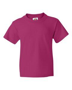 Fruit of the Loom 3930BR - Youth Heavy Cotton HD™ T-Shirt Cyber Pink