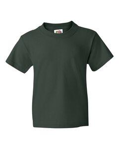 Fruit of the Loom 3930BR - Youth Heavy Cotton HD™ T-Shirt Verde Oscuro