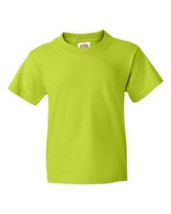Fruit of the Loom 3930BR - Youth Heavy Cotton HD™ T-Shirt Verde Neón