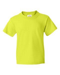 Fruit of the Loom 3930BR - Youth Heavy Cotton HD™ T-Shirt Seguridad Verde