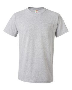 Fruit of the Loom 3930PR - Heavy Cotton HD™ T-Shirt with a Left Chest Pocket Athletic Heather