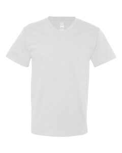 Fruit of the Loom 39VR - V-Neck Heavy Cotton 100% T-Shirt Blanco