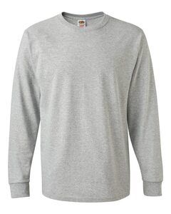 Fruit of the Loom 4930R - Heavy Cotton Long Sleeve T-Shirt Athletic Heather