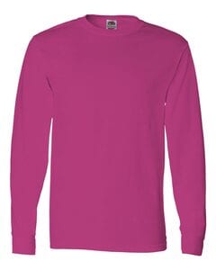 Fruit of the Loom 4930R - Heavy Cotton Long Sleeve T-Shirt Cyber Pink