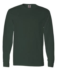 Fruit of the Loom 4930R - Heavy Cotton Long Sleeve T-Shirt Verde Oscuro