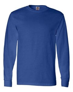 Fruit of the Loom 4930R - Heavy Cotton Long Sleeve T-Shirt Real Azul