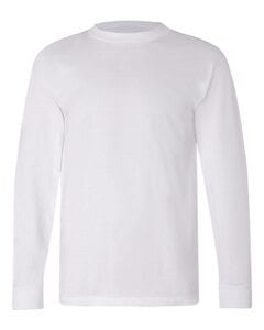 Bayside 6100 - USA-Made Long Sleeve T-Shirt Blanco