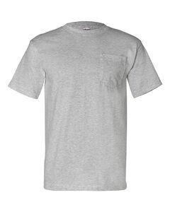 Bayside 7100 - USA-Made Short Sleeve T-Shirt with a Pocket Dark Ash