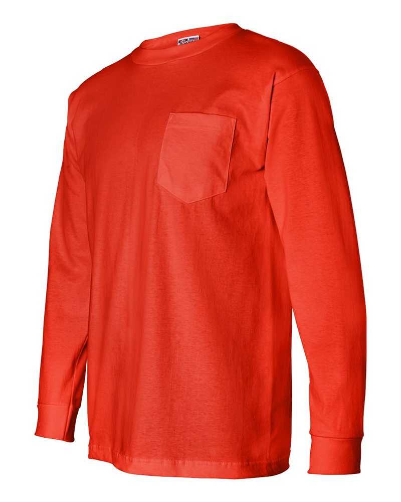 Bayside 8100 - USA-Made Long Sleeve T-Shirt with a Pocket