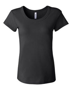 Bella+Canvas 1003 - Ladies Baby Rib Short Sleeve Scoopneck T-Shirt