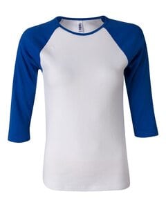 Bella+Canvas 2000 - Ladies Baby Rib Three-Quarter Sleeve Raglan T-Shirt