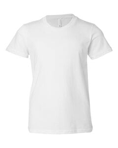 Bella+Canvas 3001Y - Remera para niños manga corta de cuello redondo Jersey  Blanco